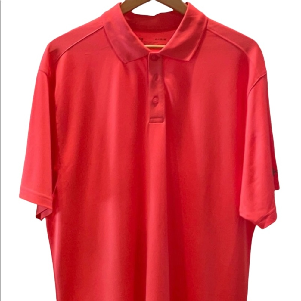 Under Armour Men’s Polo Size XL, Fluorescent Orange color